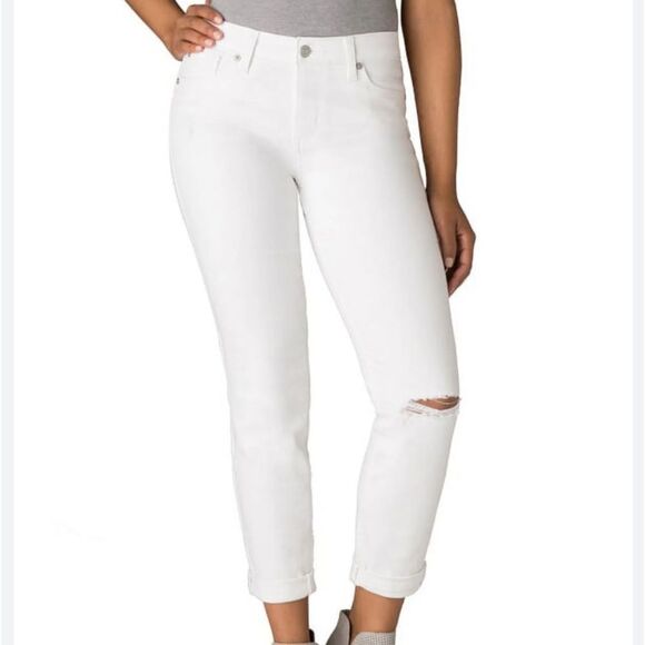 - Levi's signature mid rise skin cuff white jeans - Picture 1 of 8